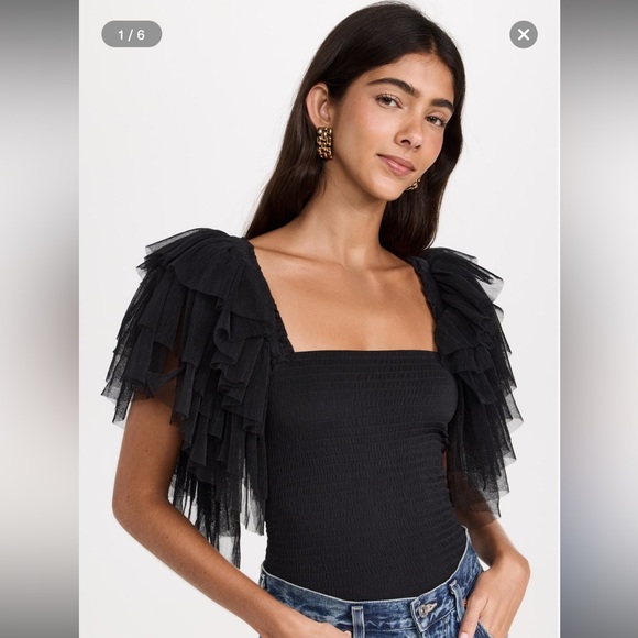 Free People Kill the Lights Bodysuit Women’s Black NWOT XS - Picture 8 of 8